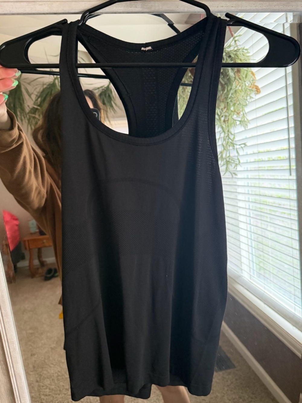 Lululemon Athletica Black Racerback Long Full Length Tank Top
